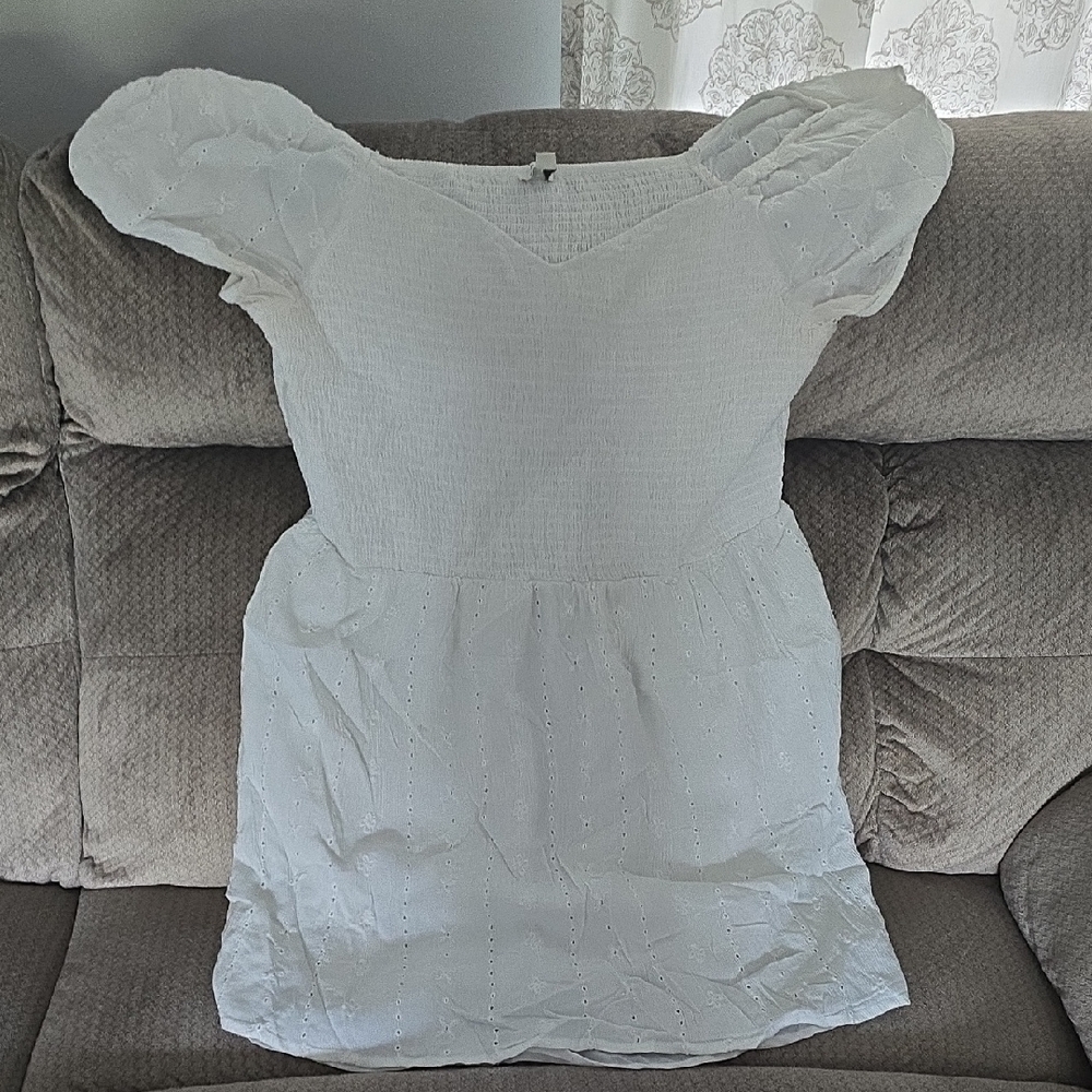 American Eagle Outfitters White Casual Dress